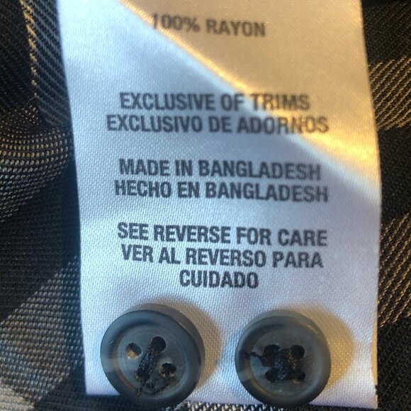 Woolrich button-down plaid blouse sz S - Picture 8 of 9